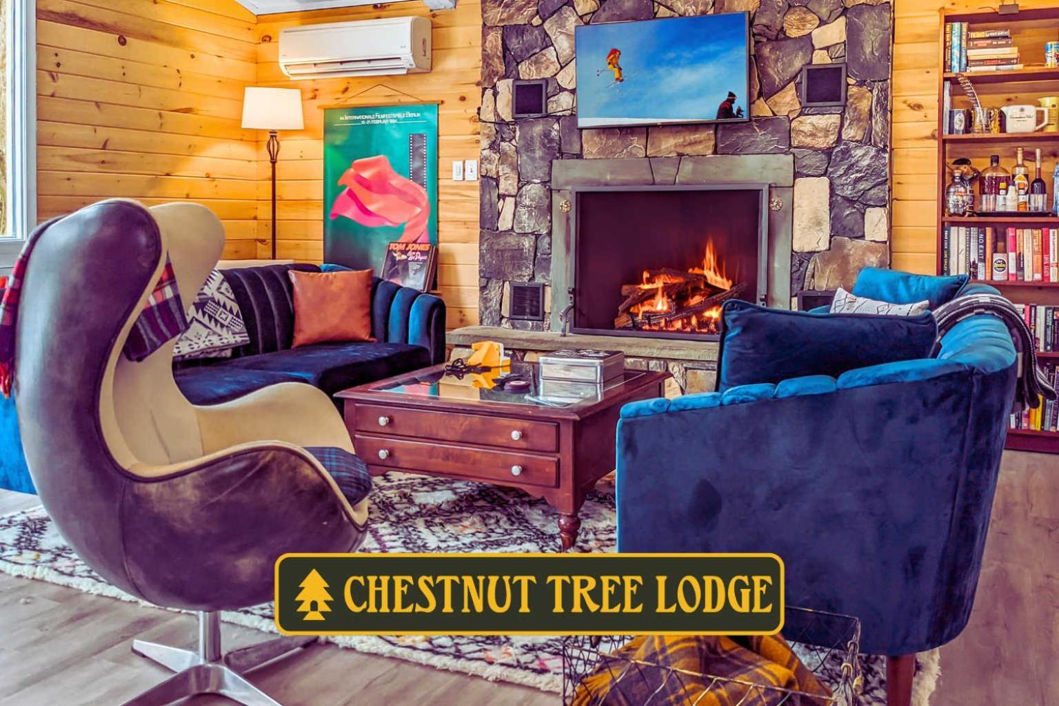 Chestnut Tree Lodge - Modern Wooded Escape Джим Торп Екстериор снимка